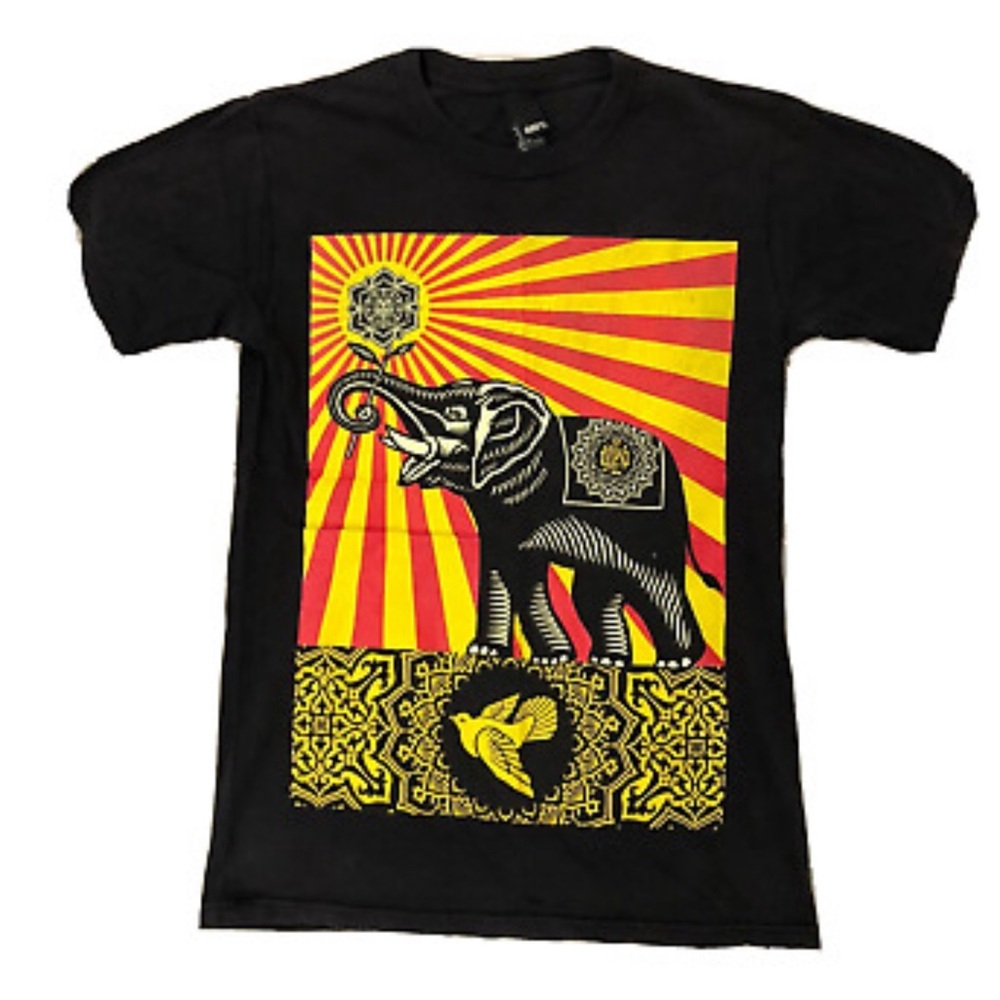 OBEY Elephant T-shirt black small
